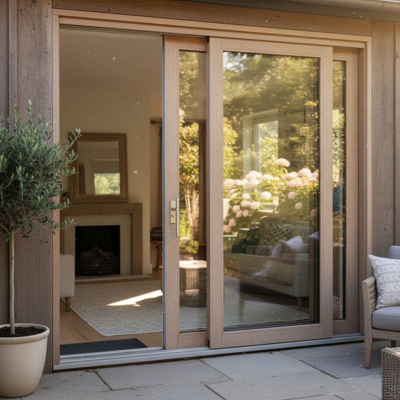 Wood Sliding Door Installation in Raleigh, NC
